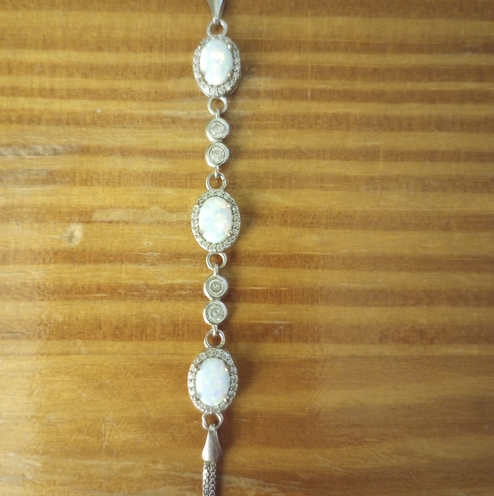 Silver Opal Bracelet